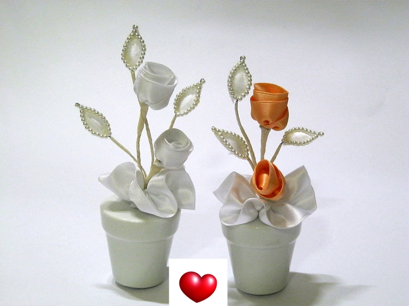 Bomboniere Matrimonio Belle.Favours Wedding Vase Bomboniere Ceramic Communion Plant Rose